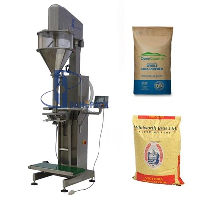 5-25Peiriant Llenwi Auger Powdwr Bag Mawr Lled-awtomatig KG