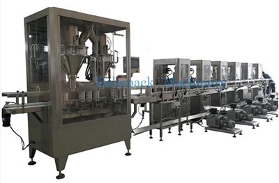 Gall Llaeth Powdwr Llenwi a Llinell Gwmio Gwactod